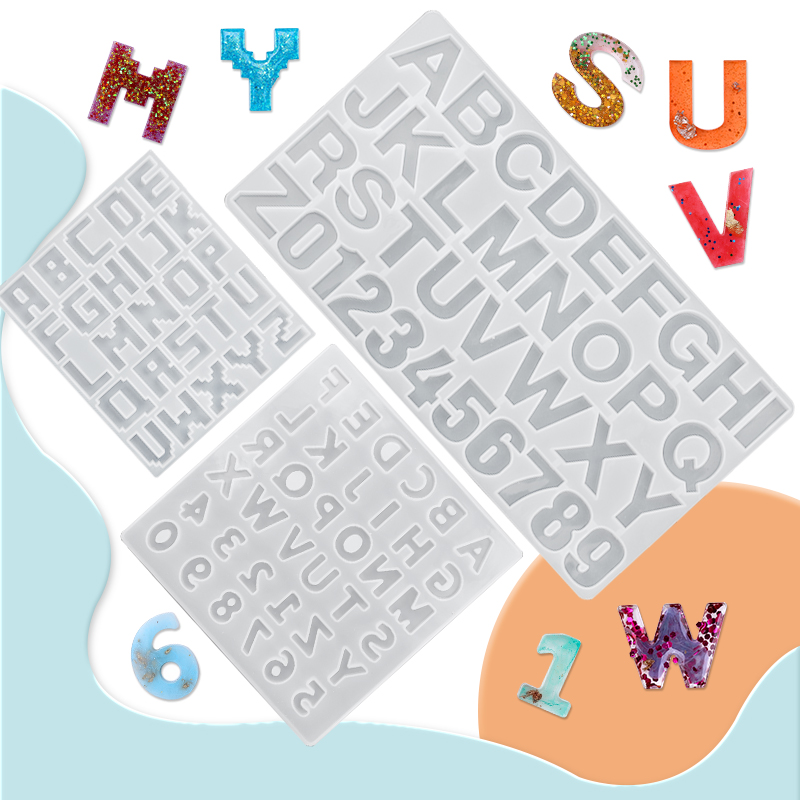 Resin Art Alphabet - Alphabet Epoxy Resin Mold Kit Ornament
