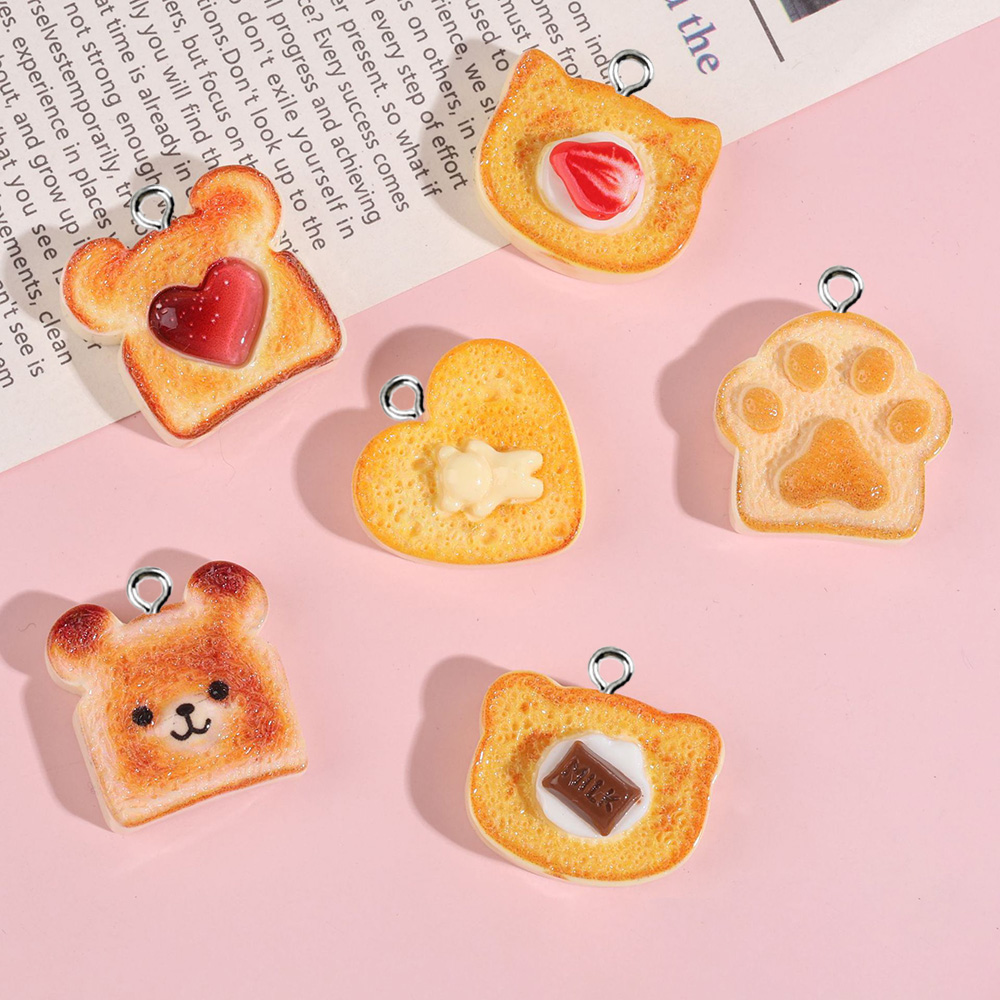Resin Art Heart - 10pcs Heart Bear Cat Animal Shape