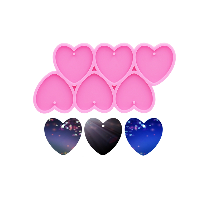 Resin Art Heart - GJ-226 Shiny Heart Shape DIY Epoxy