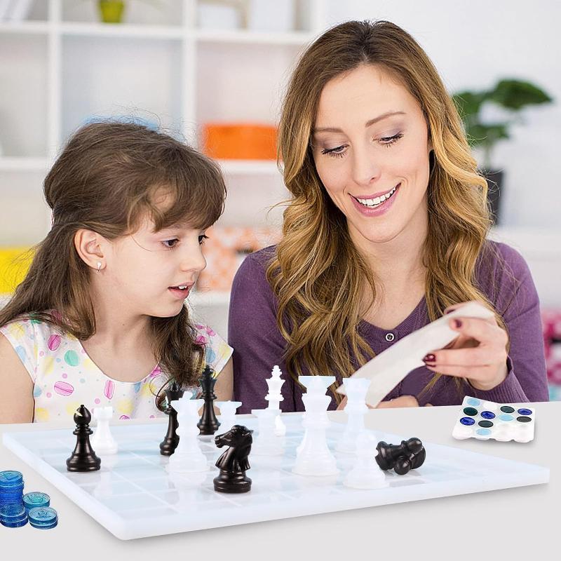 Resin Chess Set Mold With Ches - Resin Art Kit With Molds recension och pris