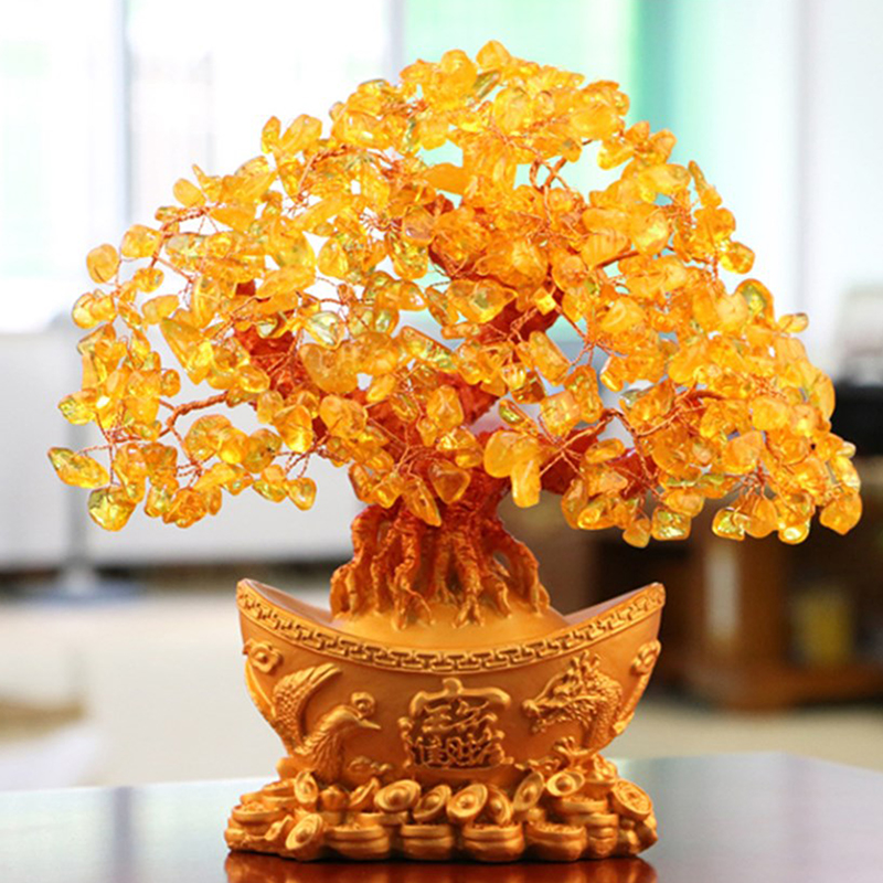Lucky Money Tree Chinese Gold  - Resin Art Tree recension och pris