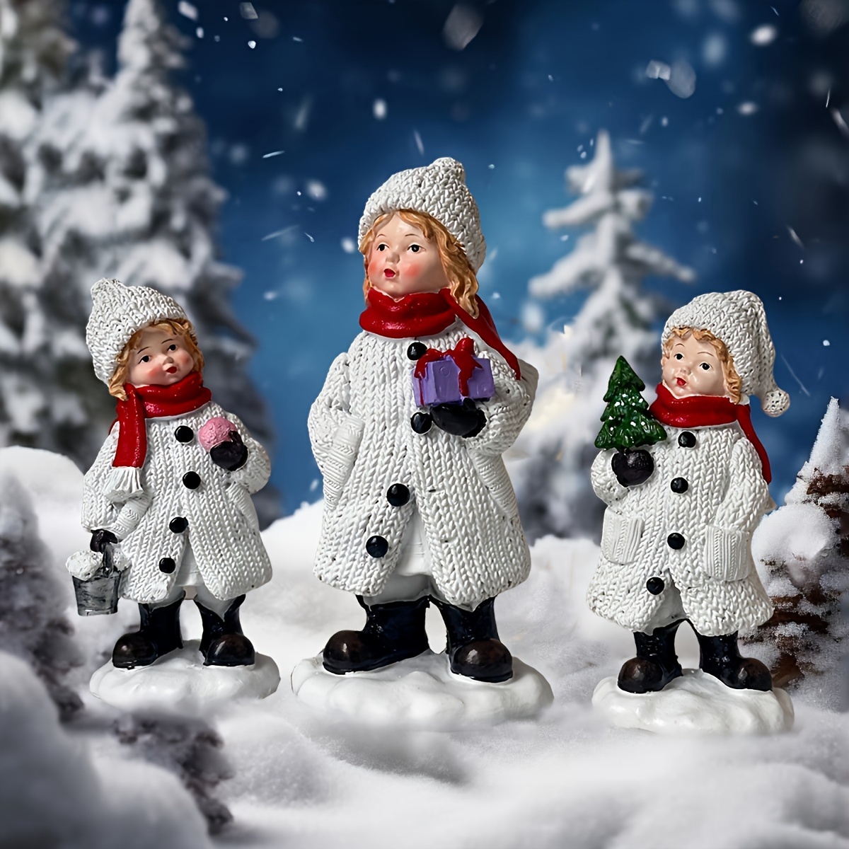 Gorgeous Snowman Resin Statue  - Resin Art Tree recension och pris