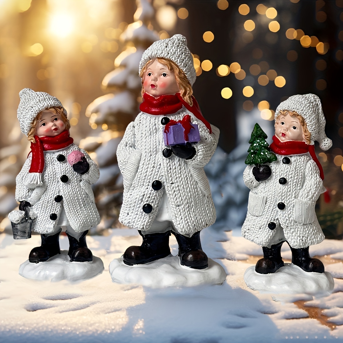 Gorgeous Snowman Resin Statue  - Resin Art Tree recension och pris