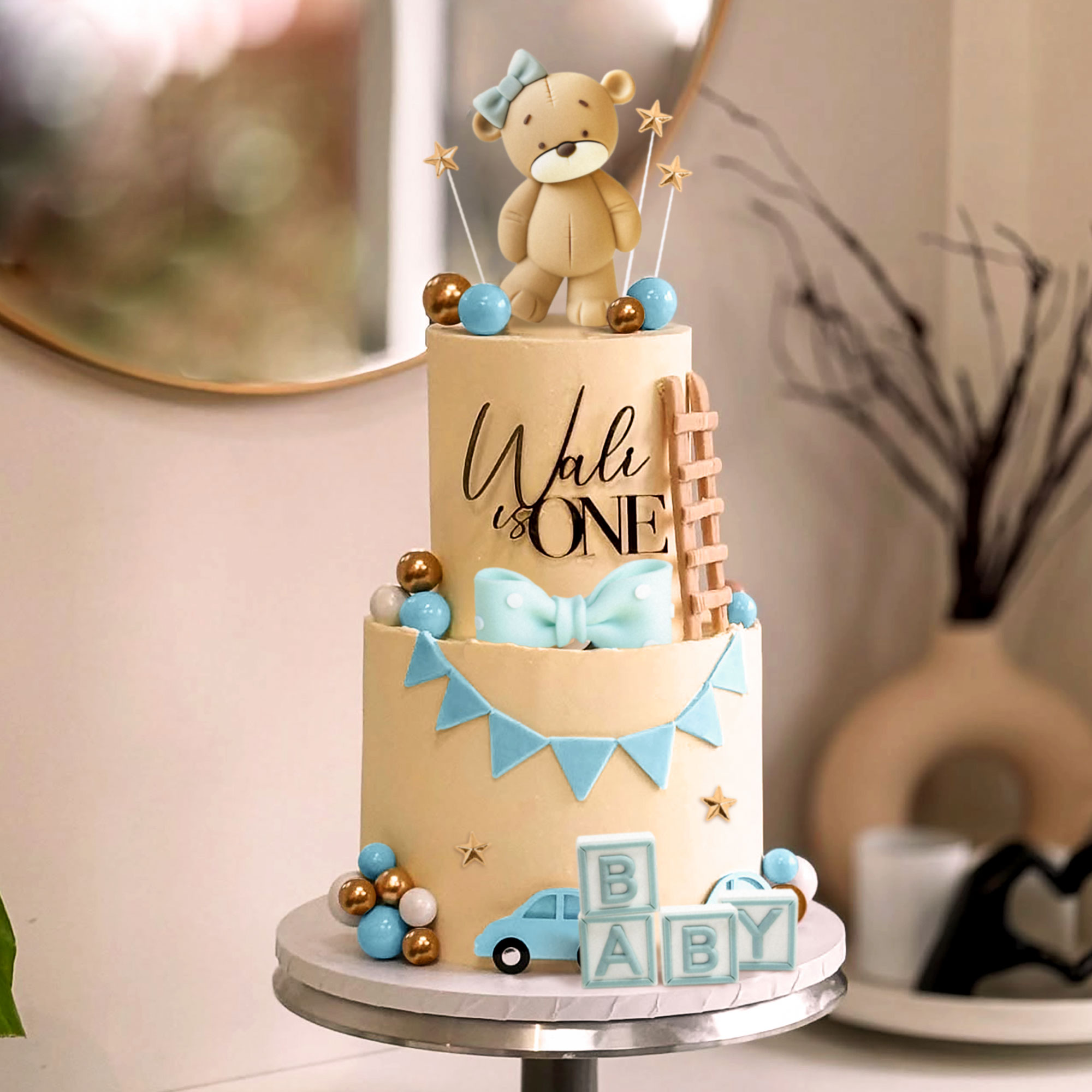 LaVenty Pink Bear Cake Decorat - Resin Art Alphabet recension och pris