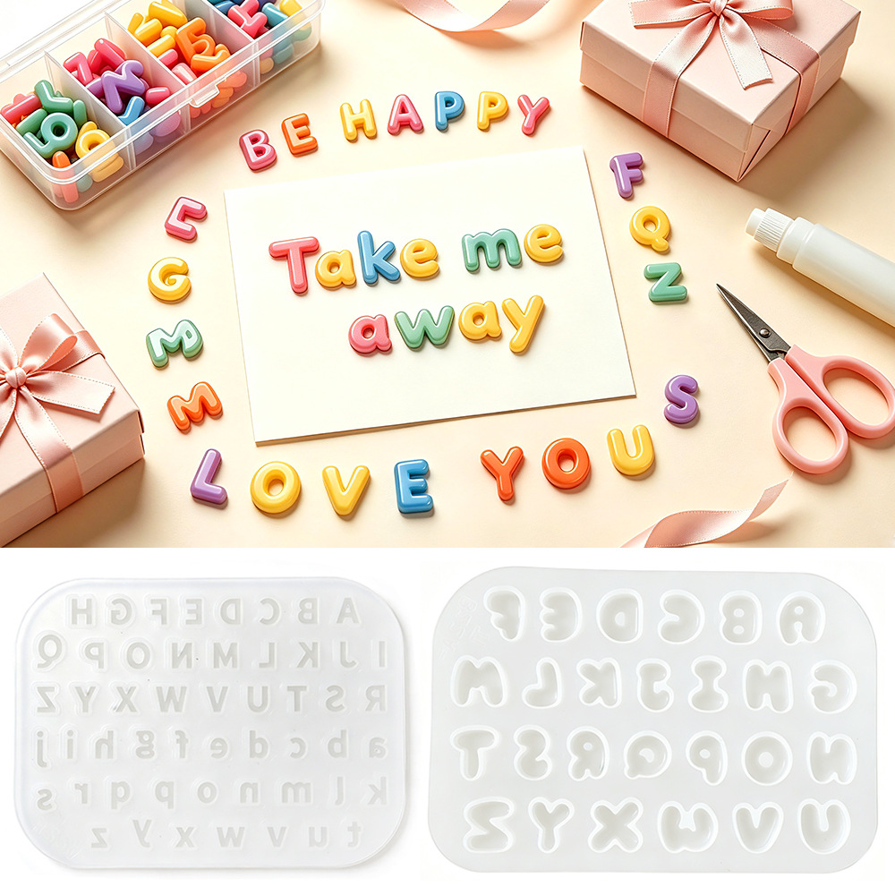 New 26 Mini Alphabet Silicone  - Resin Art Alphabet recension och pris