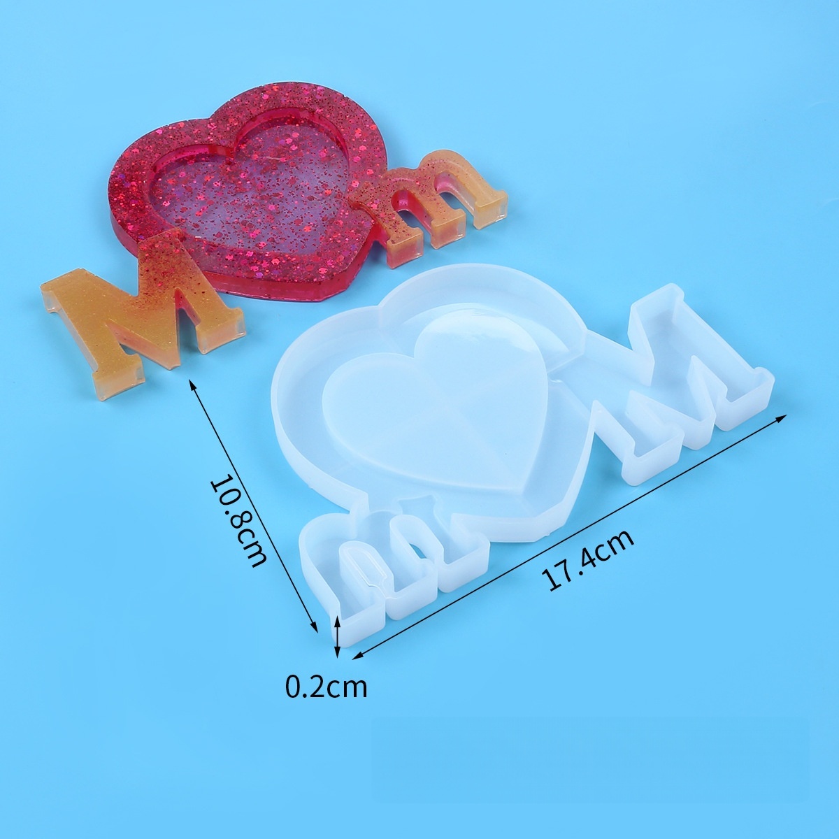 Letter Mm Epoxy Resin Silicone - Resin Art Alphabet recension och pris