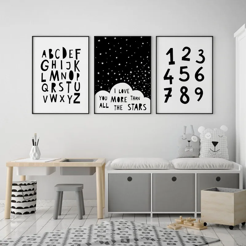 Black and White Alphabet ABC N - Resin Art Alphabet recension och pris