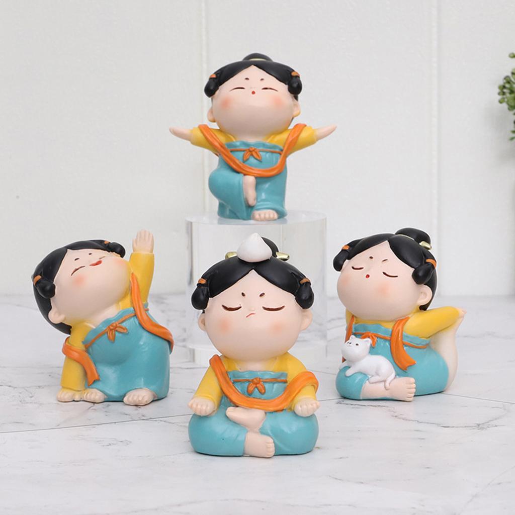 Cute Chinese Lady Yoga Statue  - Resin Art Studio recension och pris