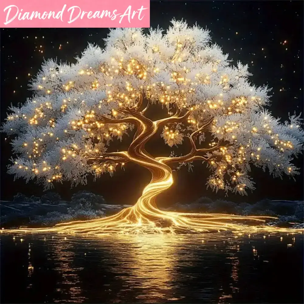 Frameless, Diamond Mosaic Tree - Resin Art Tree recension och pris