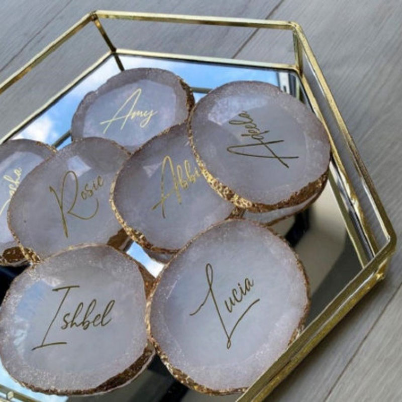 Personalised Resin Style Agate - Resin Art Alphabet recension och pris