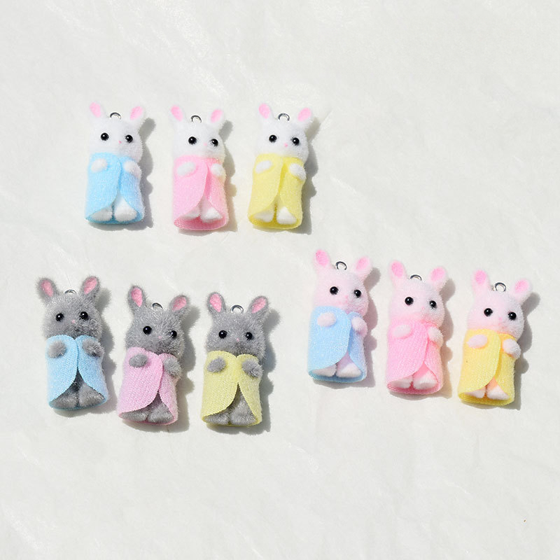 3Pcs 3D Flocking Resin Rabbit  - Resin Art Kits For Adults recension och pris
