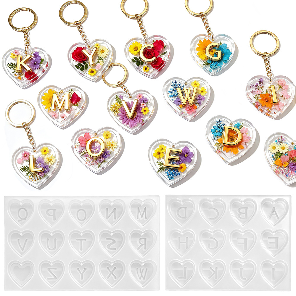 Complete 26 Letters & Heart Si - Resin Art Alphabet recension och pris