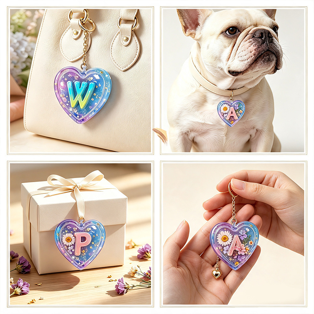 Complete 26 Letters & Heart Si - Resin Art Alphabet recension och pris