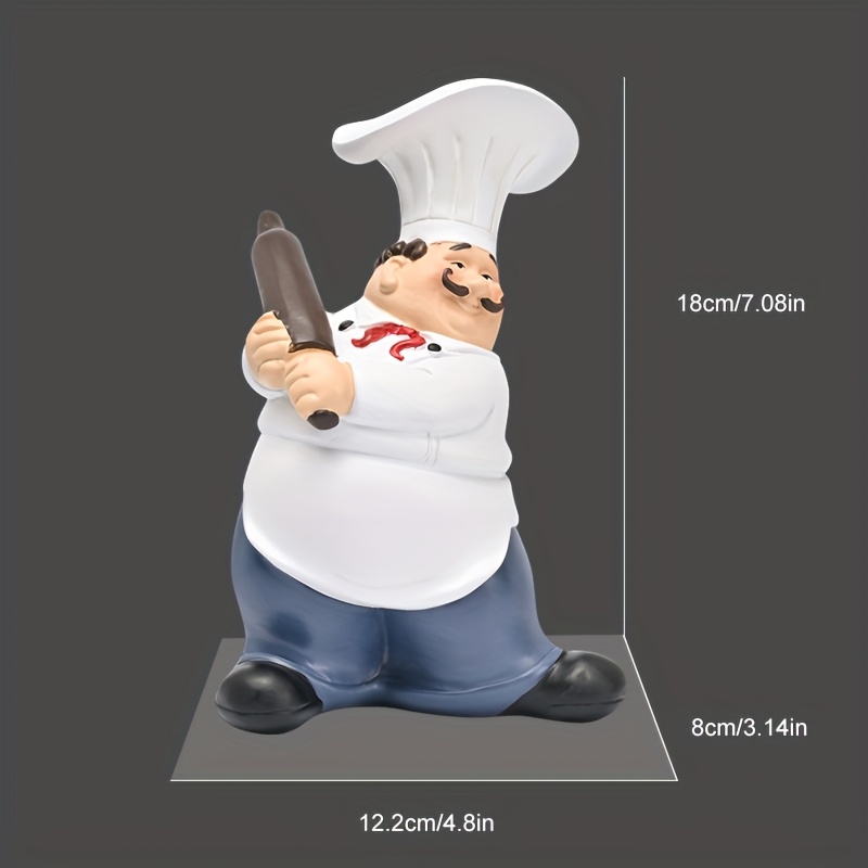 Mustache Chef-Chef Resin Statu - Resin Art Kitchen recension och pris