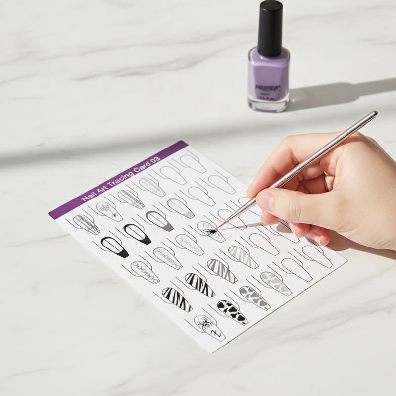 10 Pcs Nail Art Painting Pract - Resin Art Guide Free recension och pris