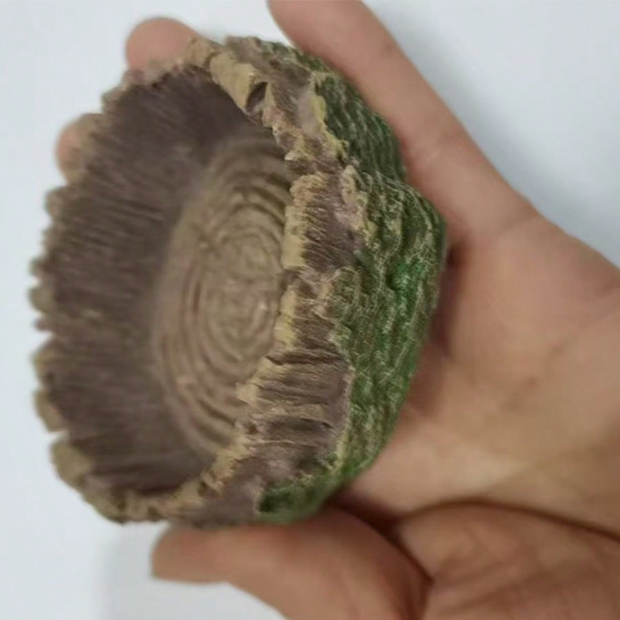 1 pcs Tree Stump  Shaped Repti - Resin Art Tree recension och pris