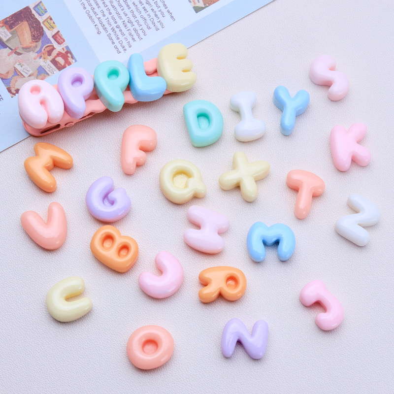 30 Pcs New Kawaii Cartoon Mixe - Resin Art Alphabet recension och pris