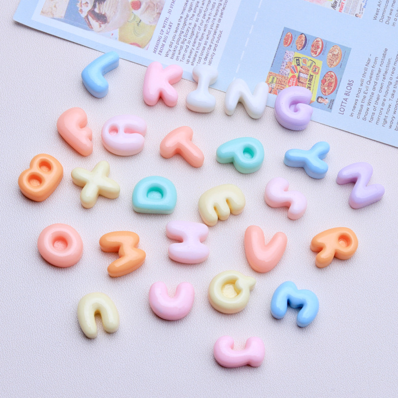 30 Pcs New Kawaii Cartoon Mixe - Resin Art Alphabet recension och pris