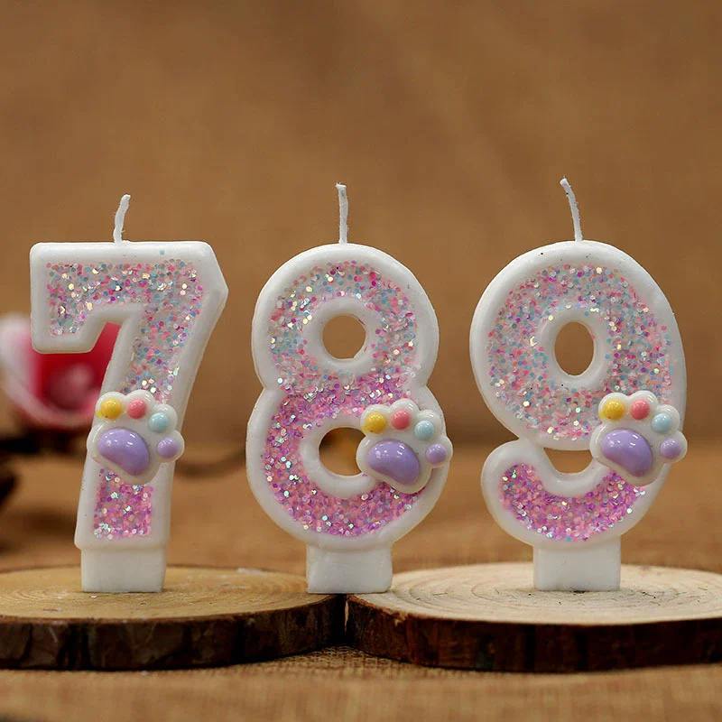 Creative Cute Cat Paw Cake Num - Resin Art Alphabet recension och pris