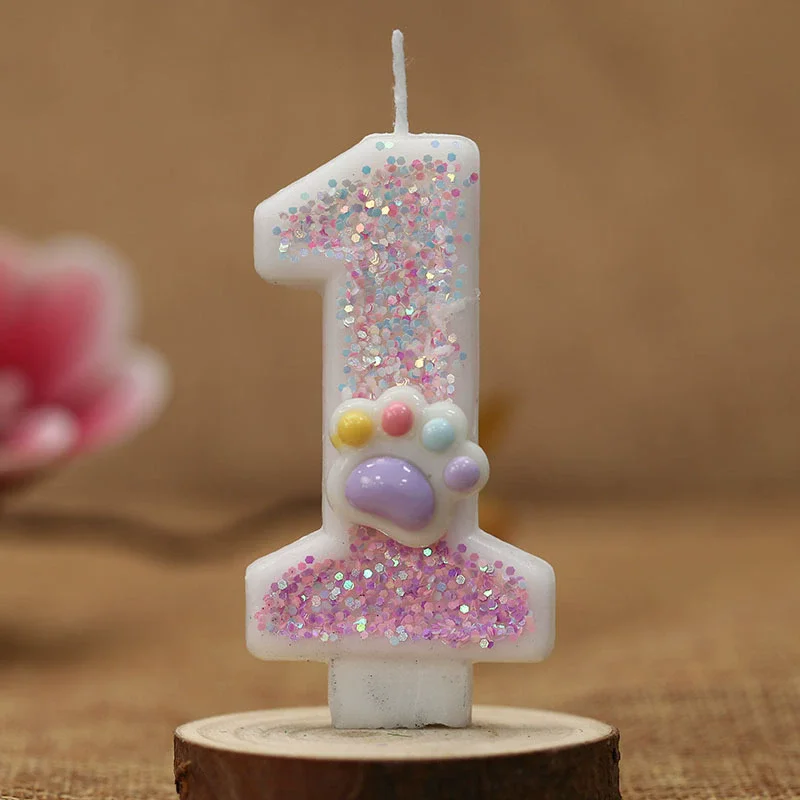 Creative Cute Cat Paw Cake Num - Resin Art Alphabet recension och pris