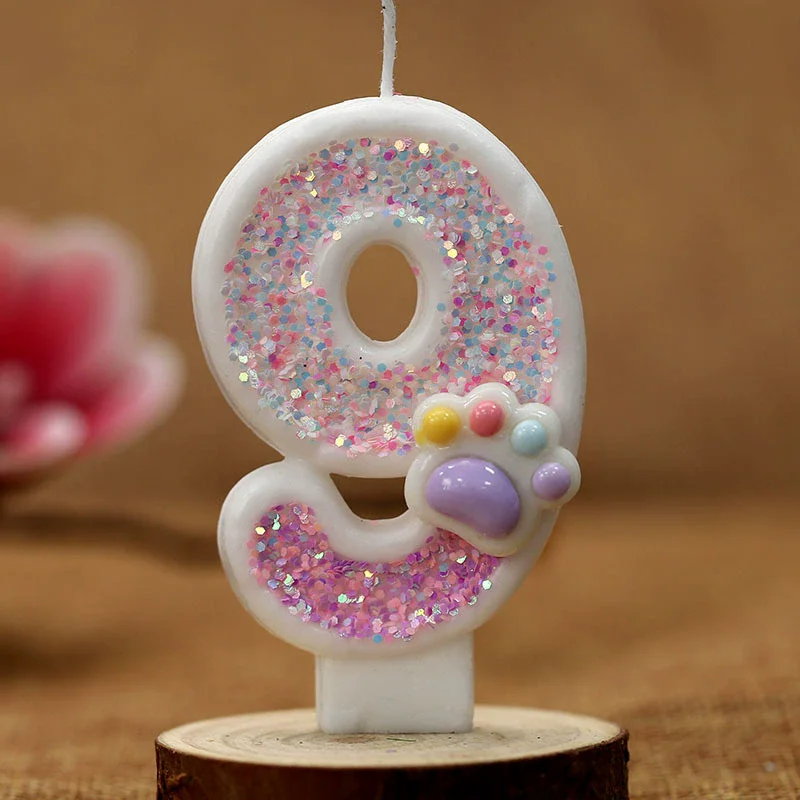 Creative Cute Cat Paw Cake Num - Resin Art Alphabet recension och pris