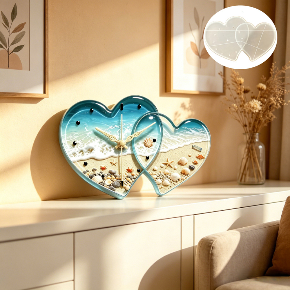 Love connected heart shape clo - Resin Art Heart recension och pris