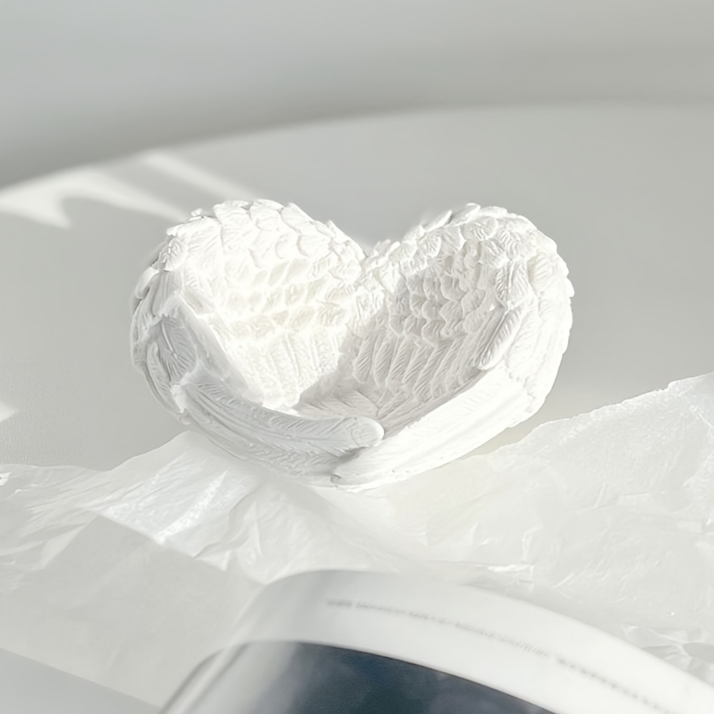 1pc Angel Wing Heart Silicone  - Resin Art Heart recension och pris