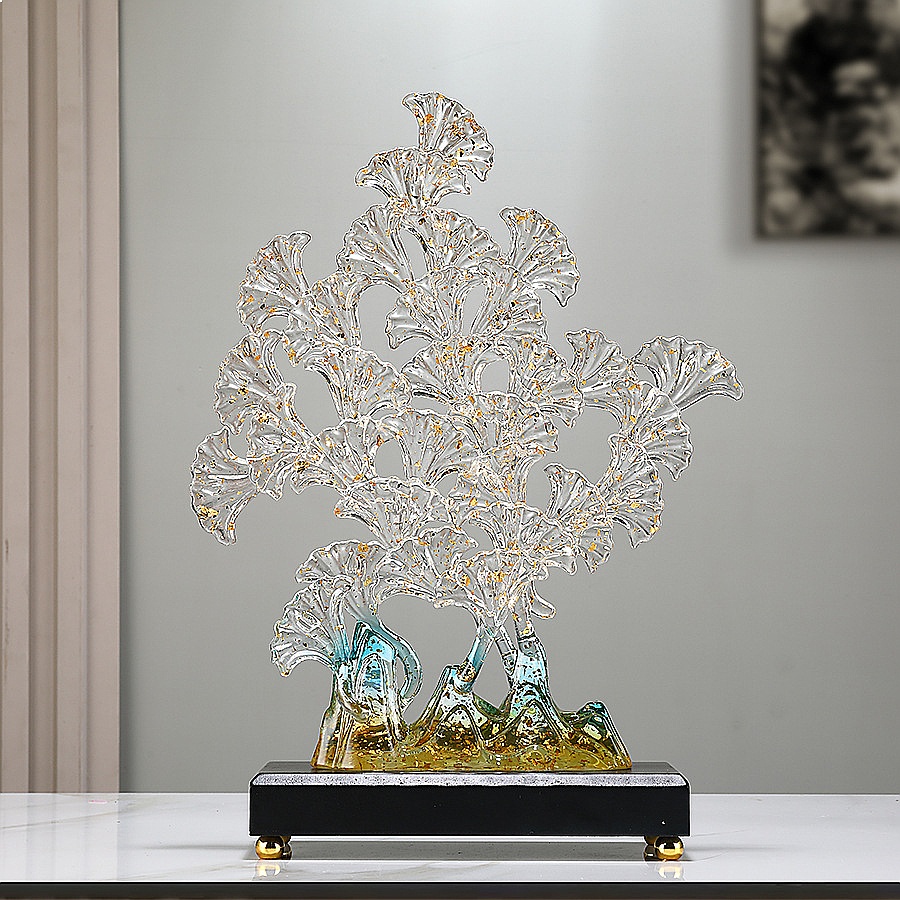 Fa Cai Ginkgo Tree Resin Sculp - Resin Art Tree recension och pris