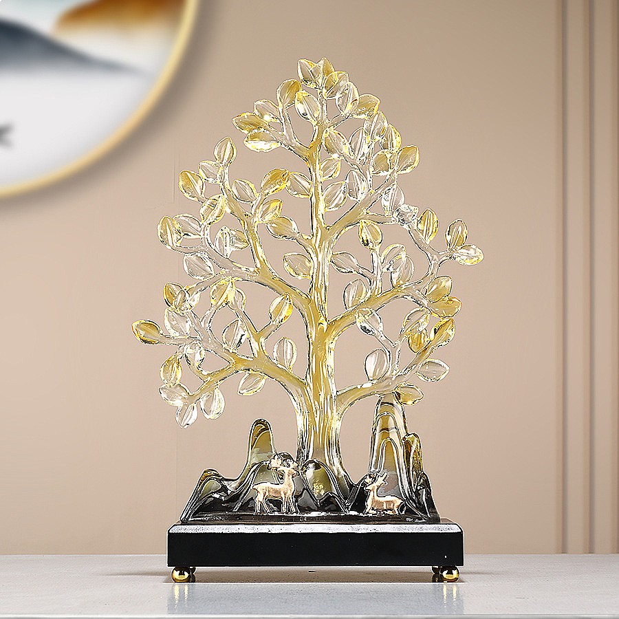 Fa Cai Ginkgo Tree Resin Sculp - Resin Art Tree recension och pris